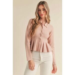 Anthropologie Button Up Sweater